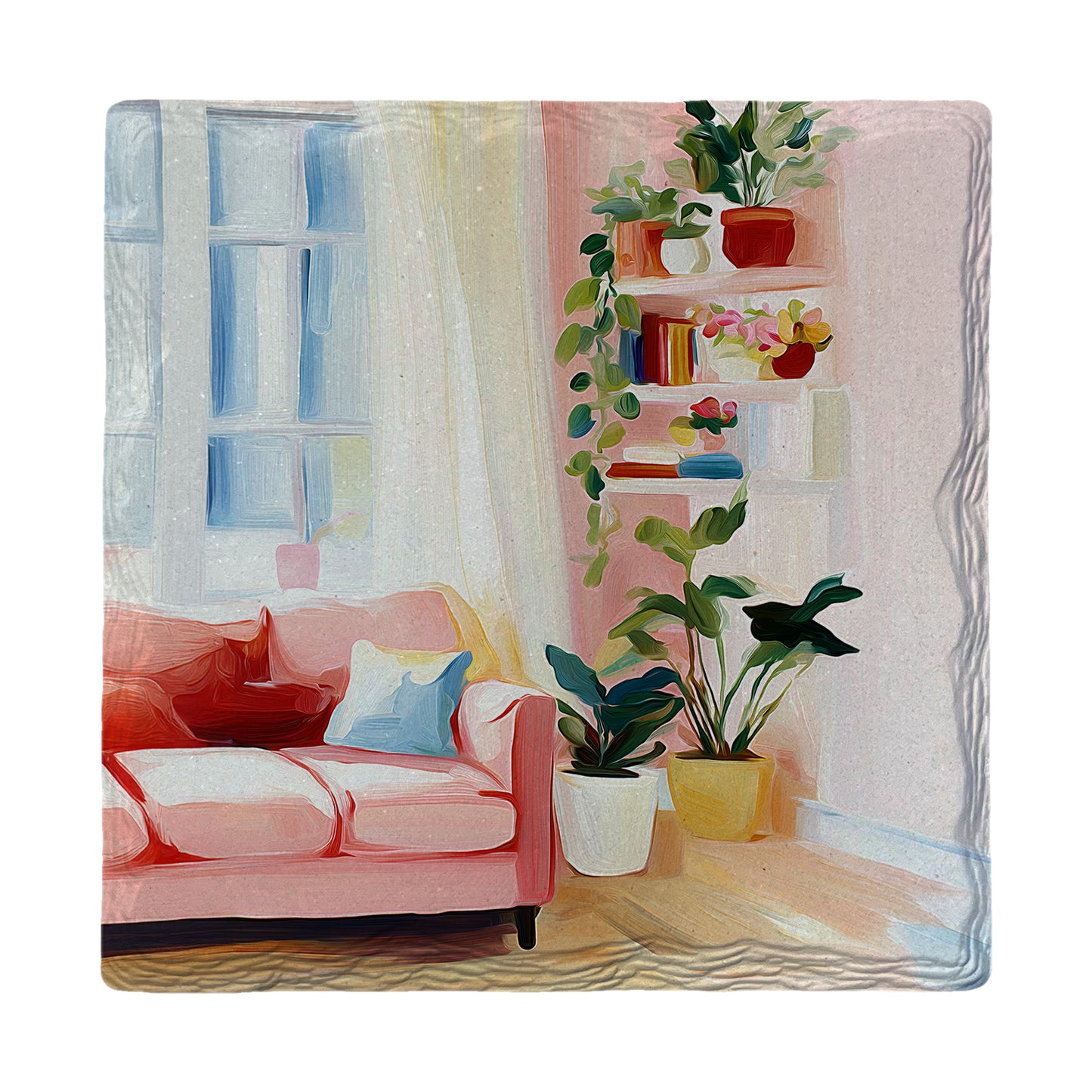 Cozy Reading Nook | Ceramic Drink Coaster