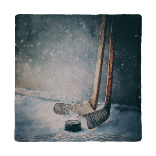 Vintage Hockey Sticks | Ceramic Drink Coaster