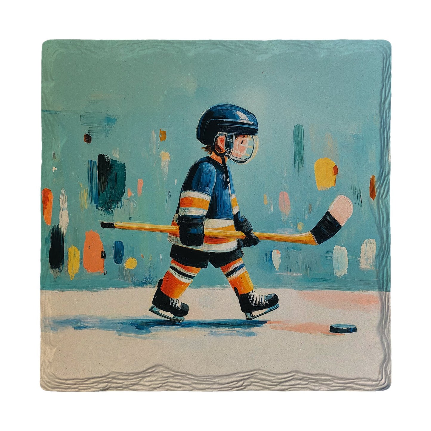 Little Hockey Hopeful | Ceramic Drink Coaster