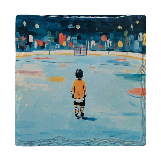 Big Rink Little Skater | Ceramic Drink Coaster