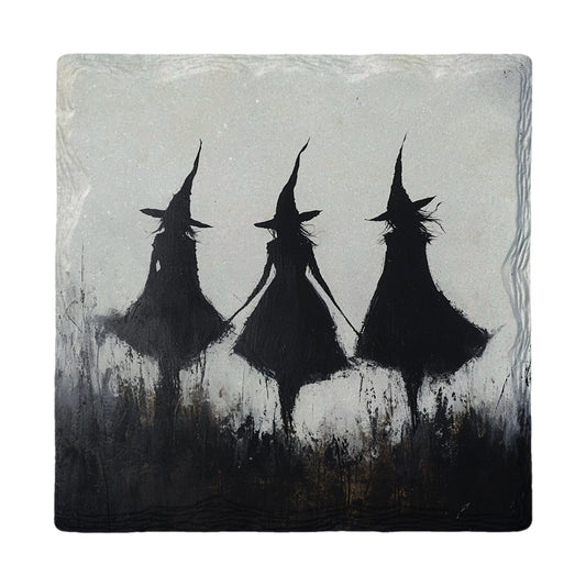 Three Wandering Witches | Ceramic Drink Coaster