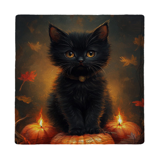 Black Cat Magic | Ceramic Drink Coaster