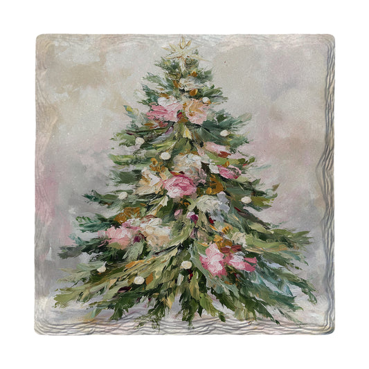 Impasto Christmas Tree | Ceramic Drink Coaster
