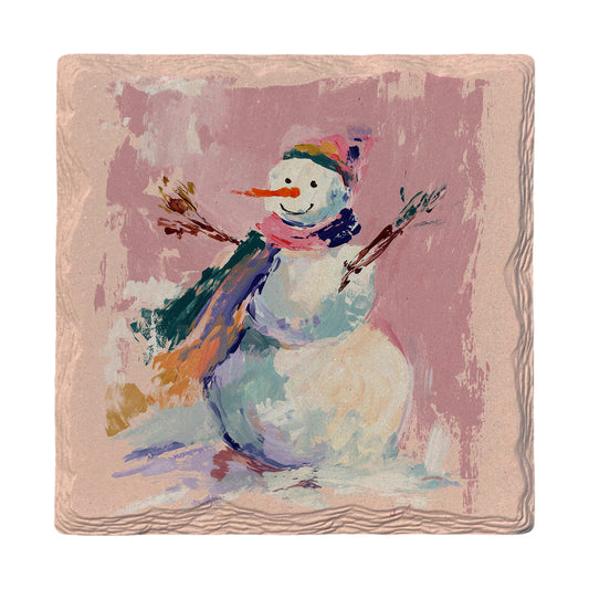 The Cutest Snowman | Ceramic Drink Coaster