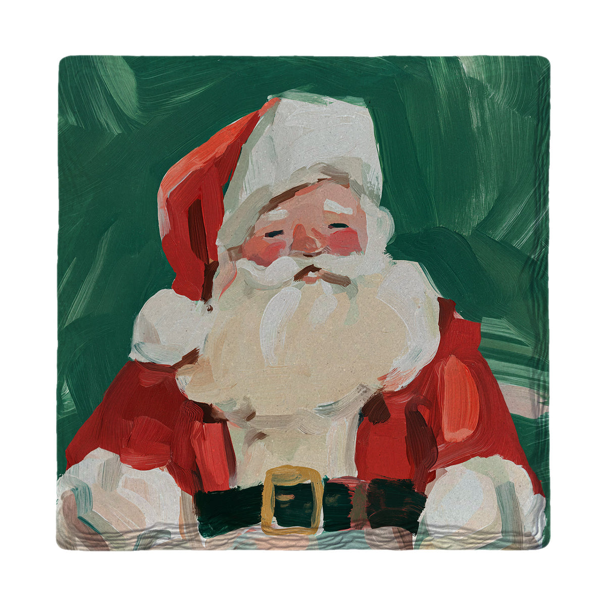 Classic Santa Portrait | Absorbent Ceramic Drink Coaster
