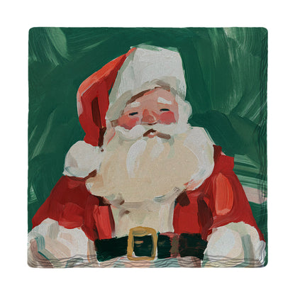 Classic Santa Portrait | Absorbent Ceramic Drink Coaster