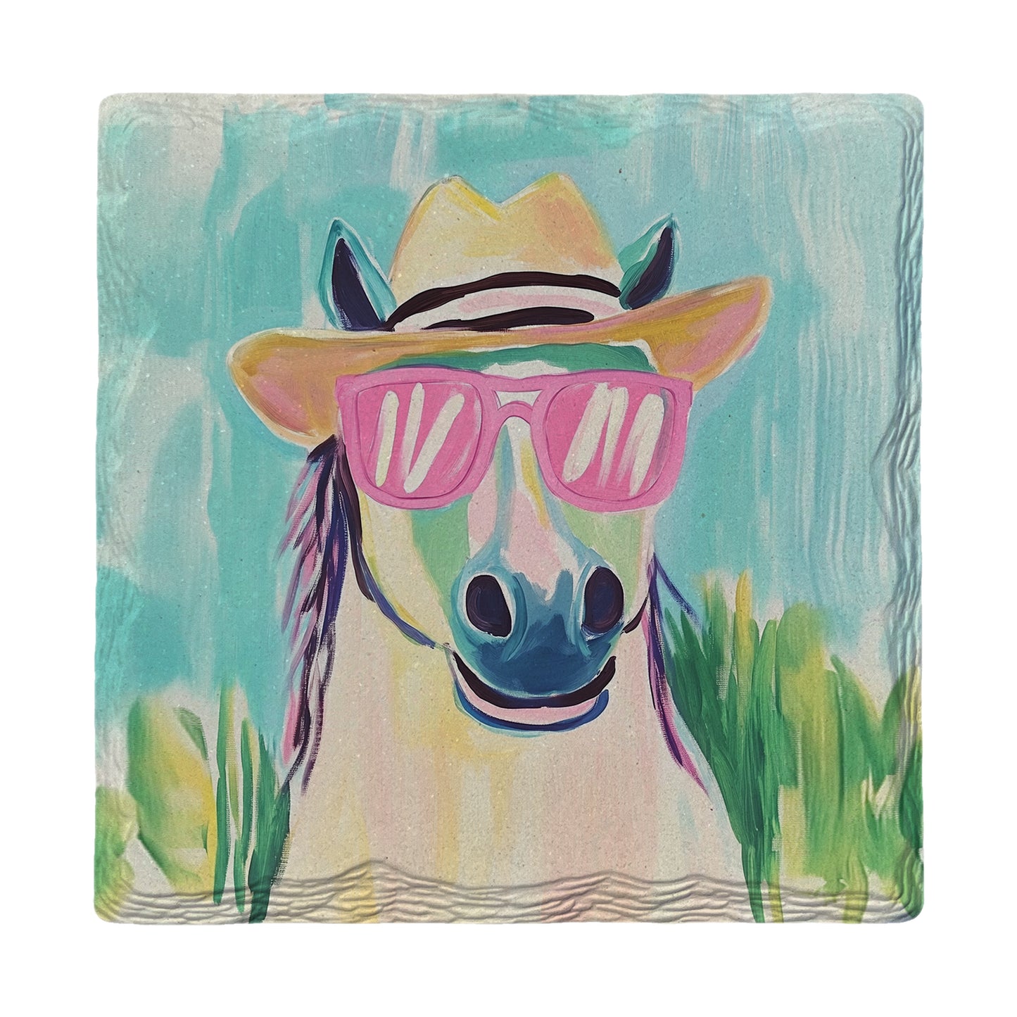 Hey Dude Horse | Ceramic Drink Coaster