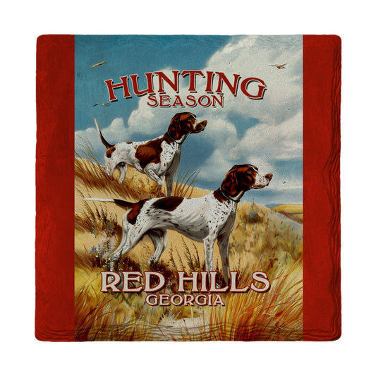 Red Hills Hunting Dogs | Ceramic Drink Coaster