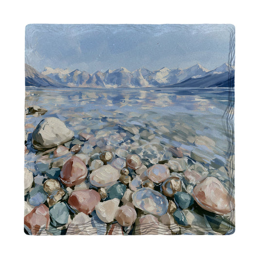 Rocky Shore Reflections | Ceramic Drink Coaster