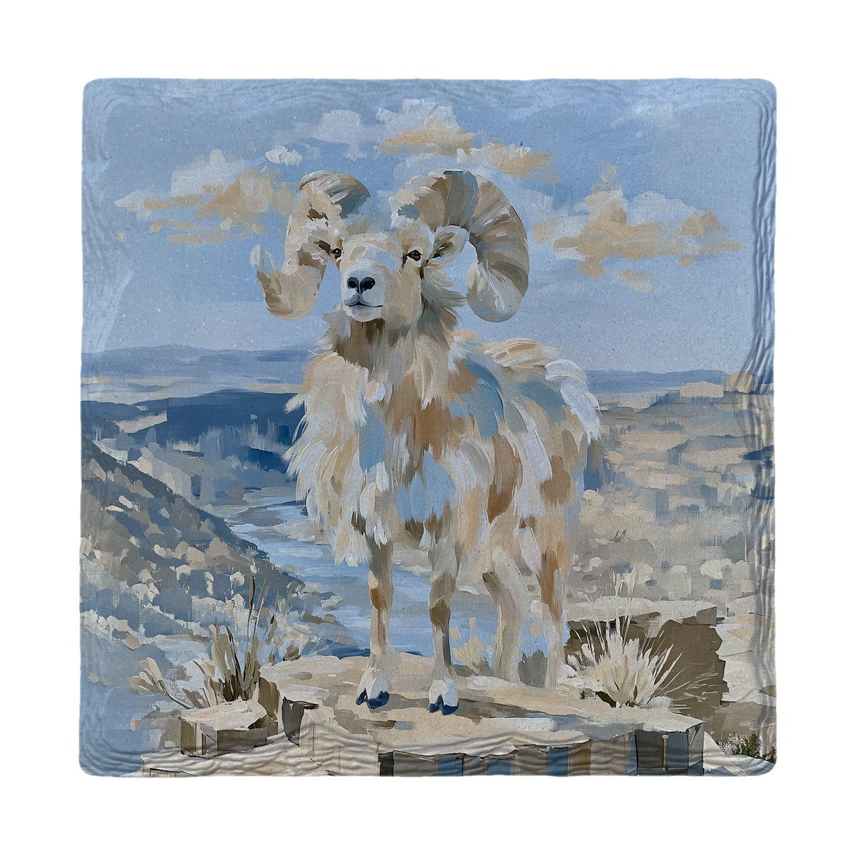 Bighorn Ram Lookout | Ceramic Drink Coaster