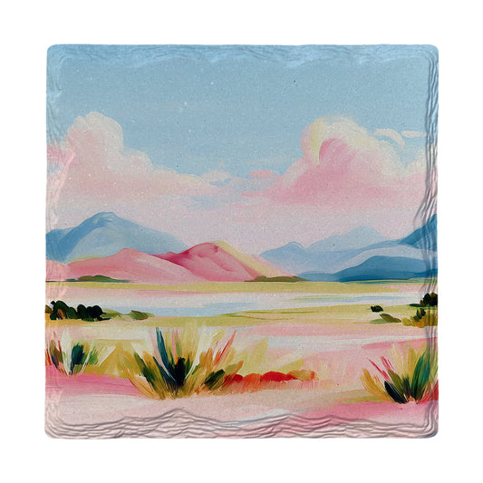 Pink Valley Daydream | Ceramic Drink Coaster