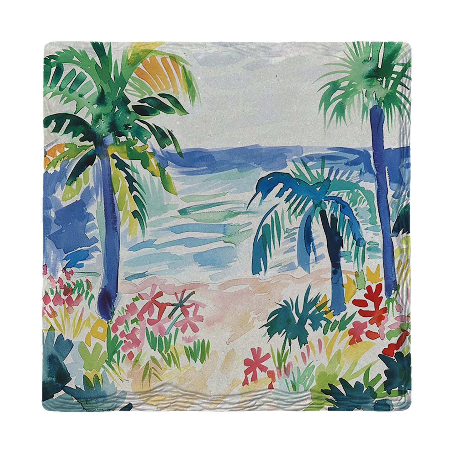 Watercolor Palms | Drink Coaster