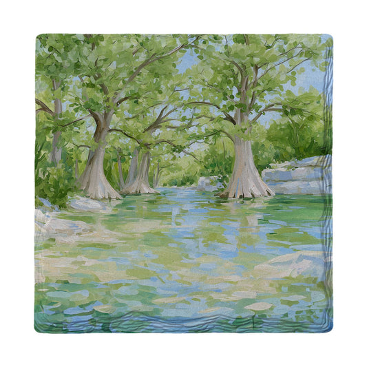 Cypress River Shade | Ceramic Drink Coaster