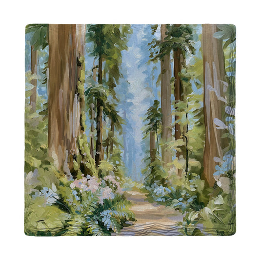 Redwood Forest Path | Ceramic Drink Coaster