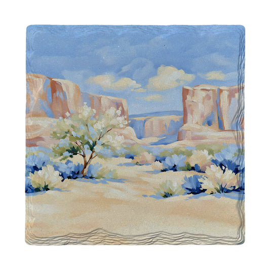 Desert Mesa Blossoms | Ceramic Drink Coaster