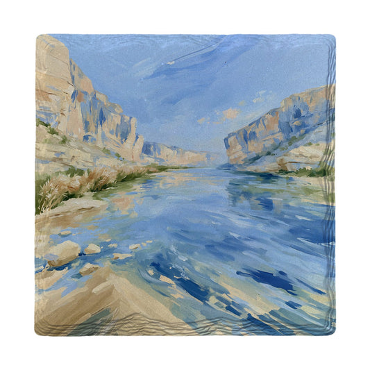 Canyon River Reflections | Ceramic Drink Coaster