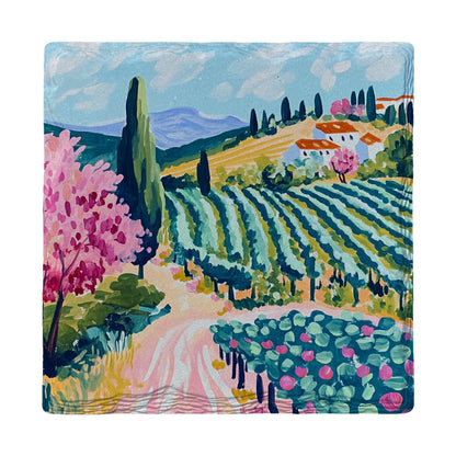 Colorful Vineyard | Ceramic Drink Coaster
