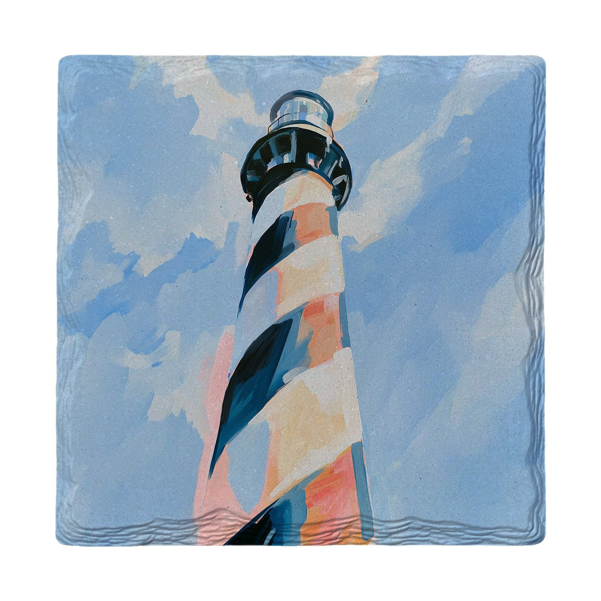 Blue Sky Cape Hatteras Lighthouse, NC | Absorbent Ceramic Drink Coaster