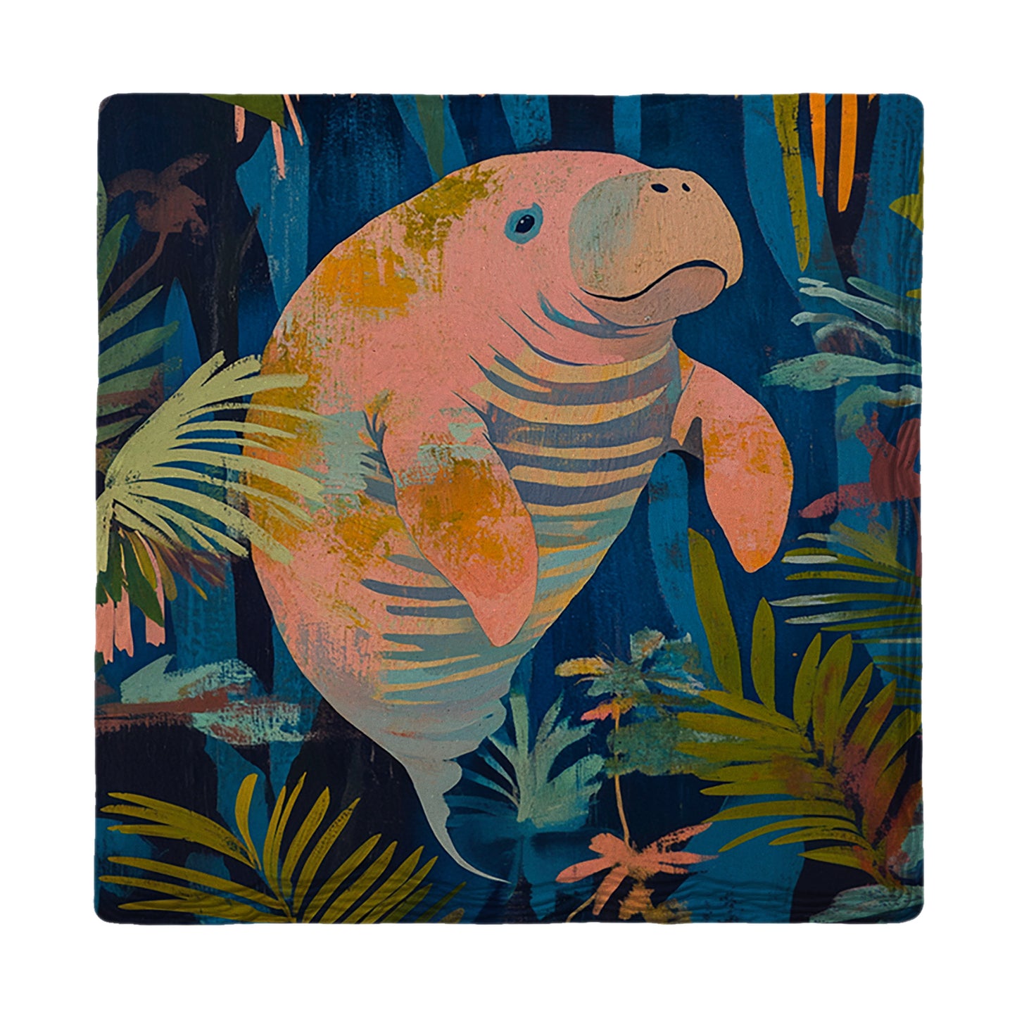 Pastel Manatee | Drink Coaster