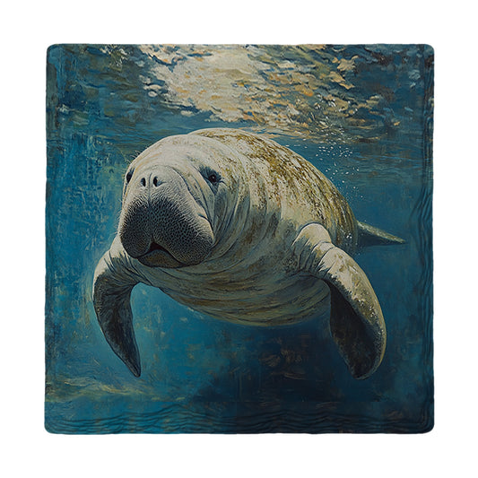 Old Man Manatee | Drink Coaster