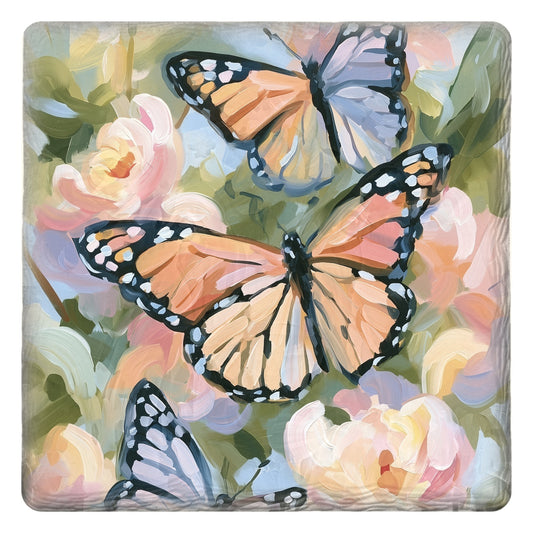 Monarch Butterflies | Ceramic Drink Coaster