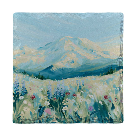 Wildflower Peak Meadow | Ceramic Drink Coaster