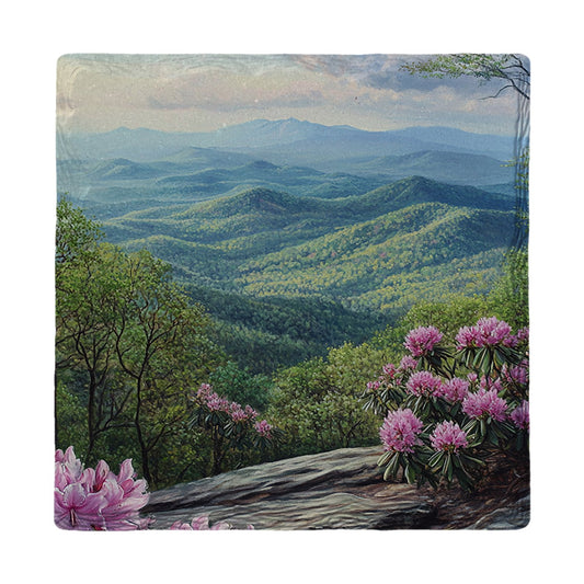 Rhododendron Ridge Overlook | Ceramic Drink Coaster