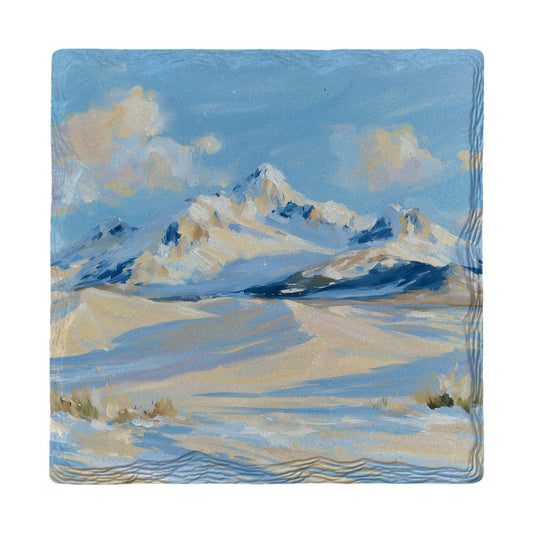 White Sands Mountain View | Ceramic Drink Coaster