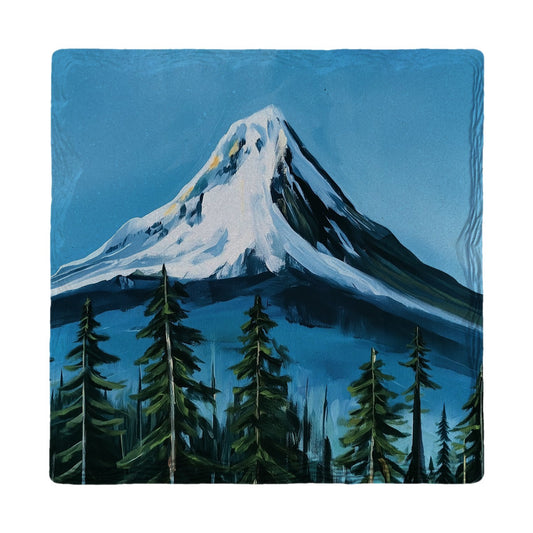 Autumn Mountain Evening | Ceramic Drink Coaster
