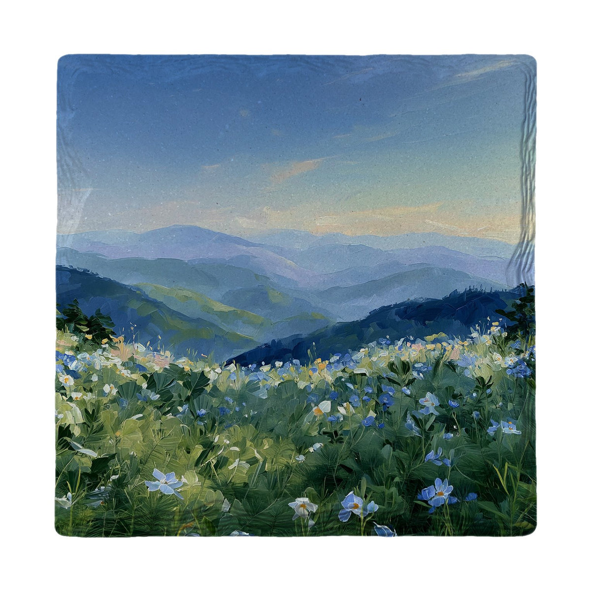 Blue Ridge Wildflowers | Ceramic Drink Coaster