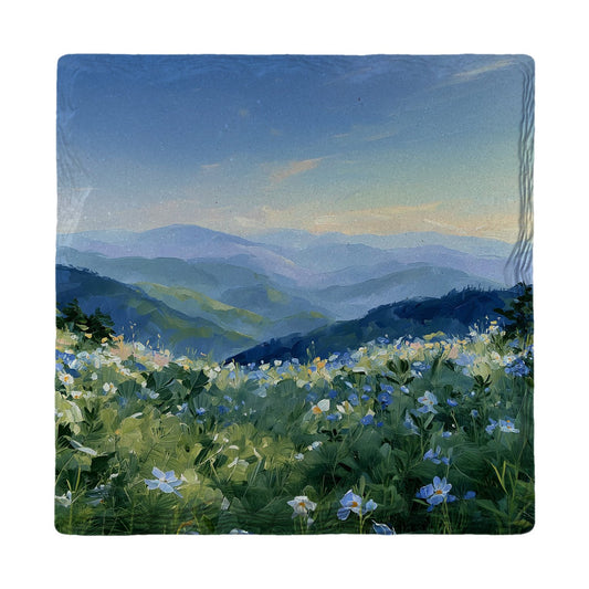 Blue Ridge Wildflowers | Ceramic Drink Coaster