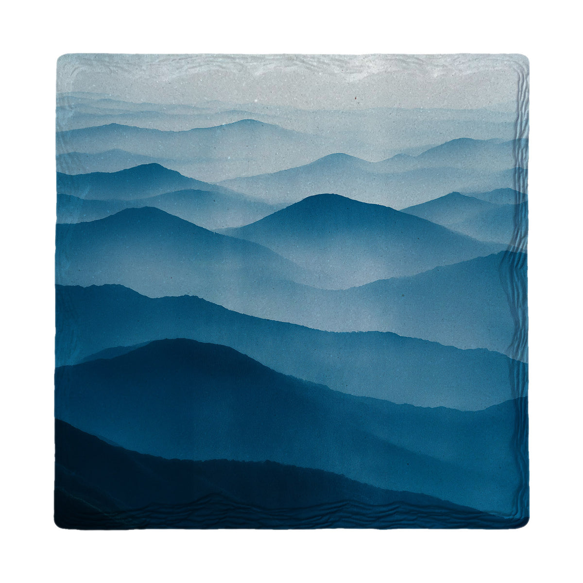 Blue Ridge Layers absorbent ceramic drink coaster