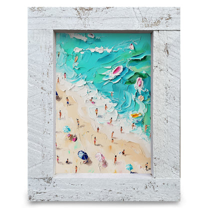 Colorful Surf | Real Wood Framed Wall Art Print