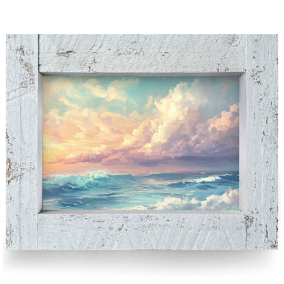 Breathtaking Ocean | Real Wood Framed Wall Art Print