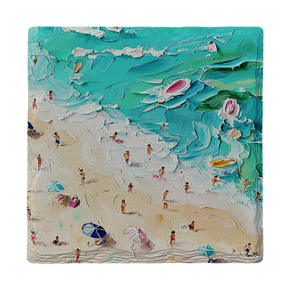 Colorful Surf | Ceramic Drink Coaster