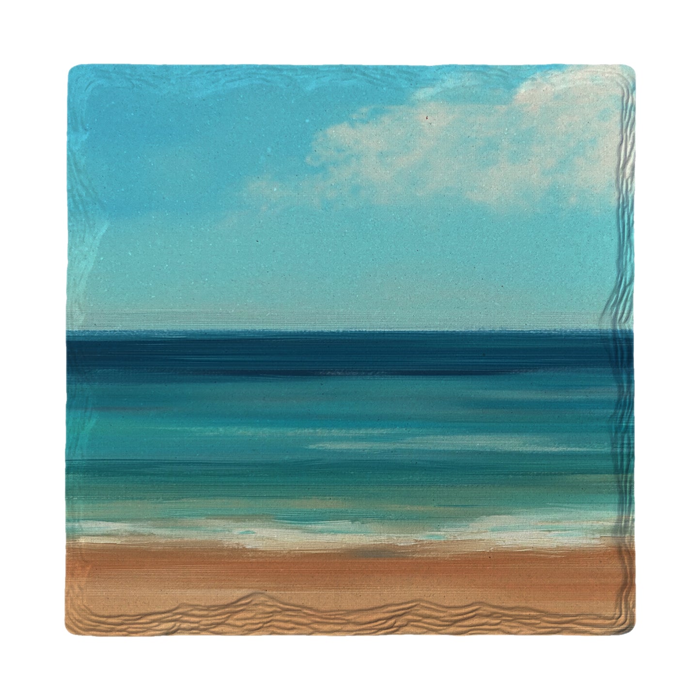 Minimalist Beachscape | Ceramic Drink Coaster