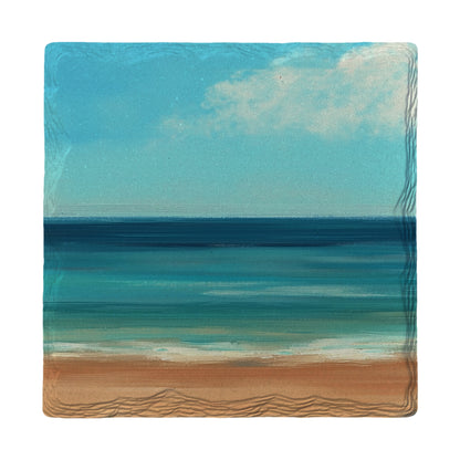 Minimalist Beachscape | Ceramic Drink Coaster