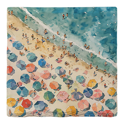 Beach Umbrella Scene | Drink Coaster