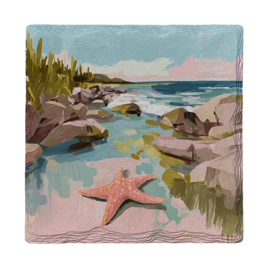 Starfish Tide Pool | Ceramic Drink Coaster