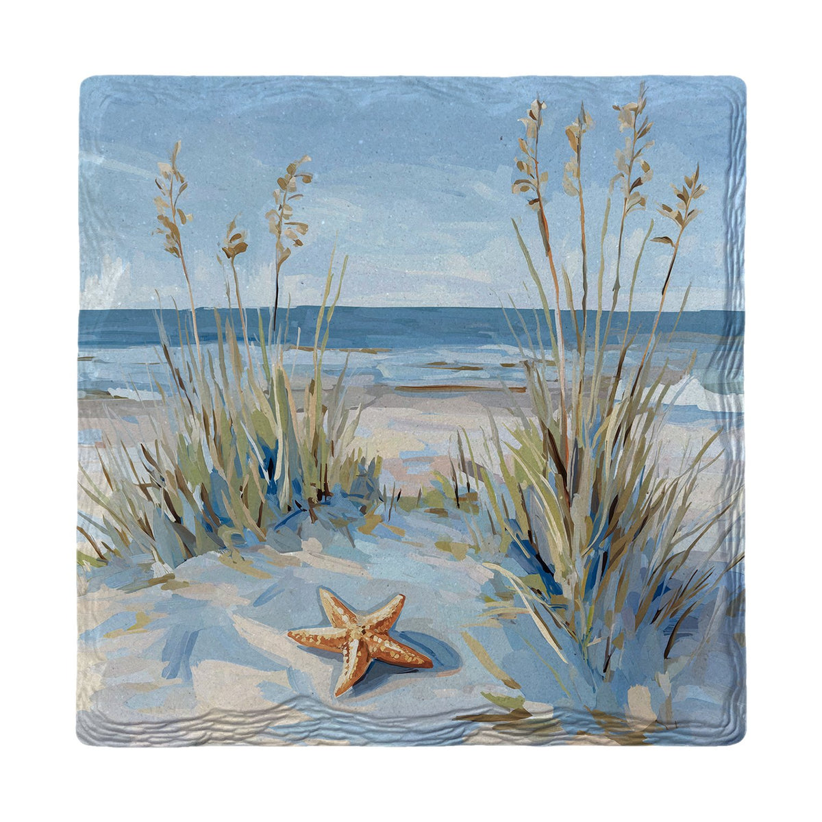 Starfish in the Dunes | Ceramic Drink Coaster