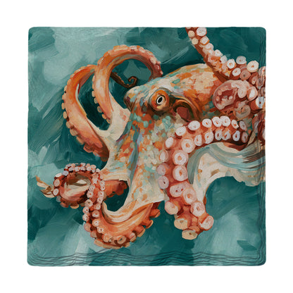 Coral Octopus | Absorbent Ceramic Drink Coaster