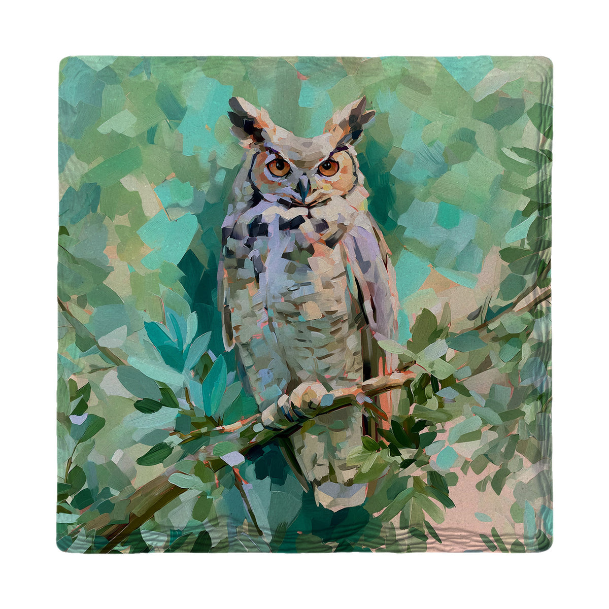 Great Horned Owl | Absorbent Ceramic Drink Coaster