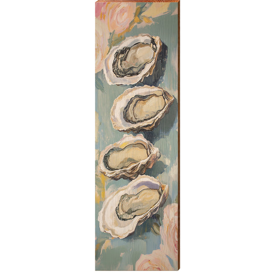 Oyster Row | Wall Art Print on Real Wood