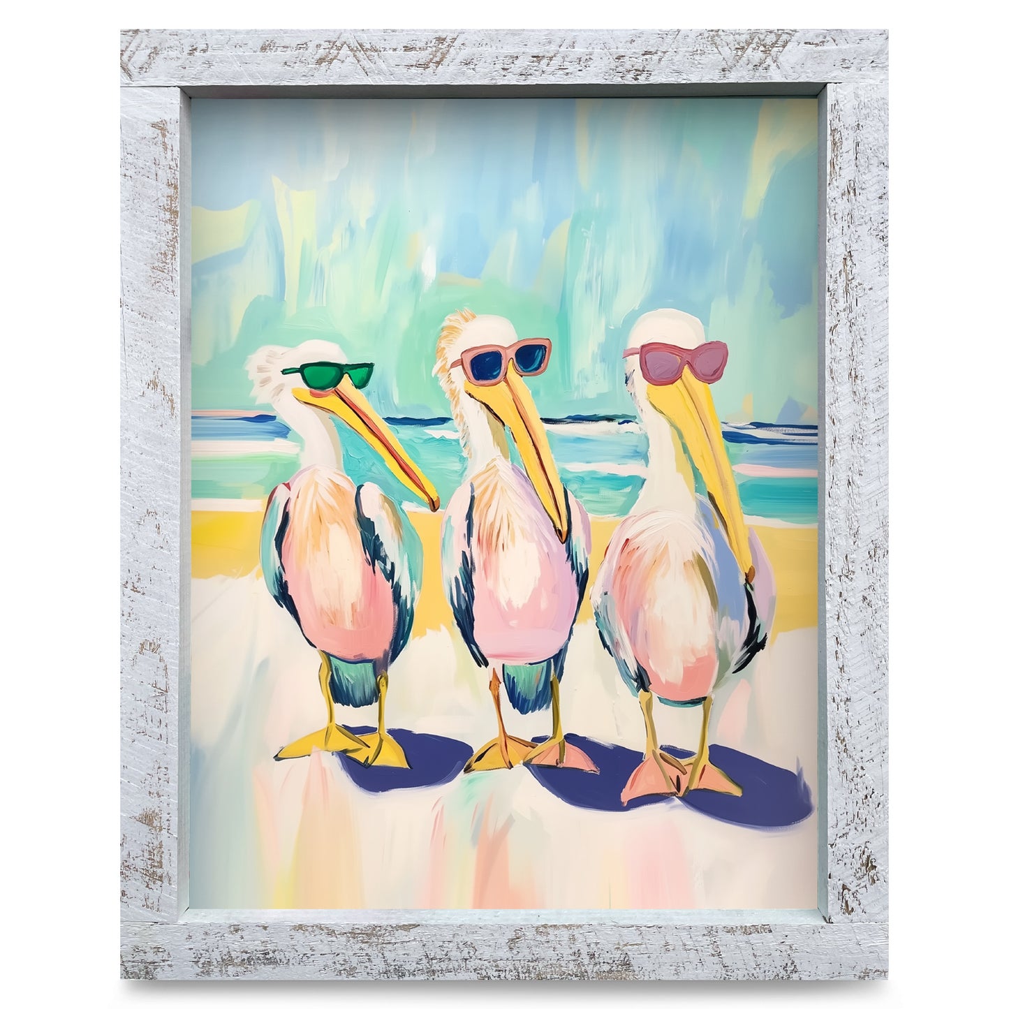 Pelican Bros | Real Wood Framed Wall Art Print