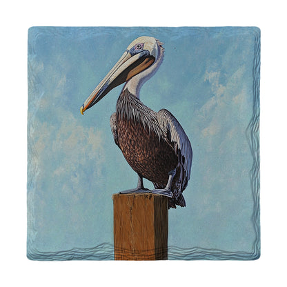 Pelican on Pylon | Drink Coaster