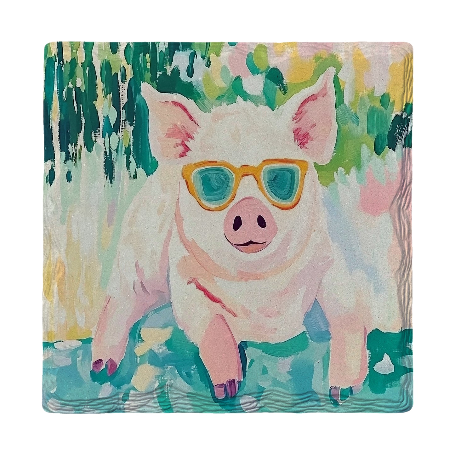 Hey Dude Pig | Ceramic Drink Coaster