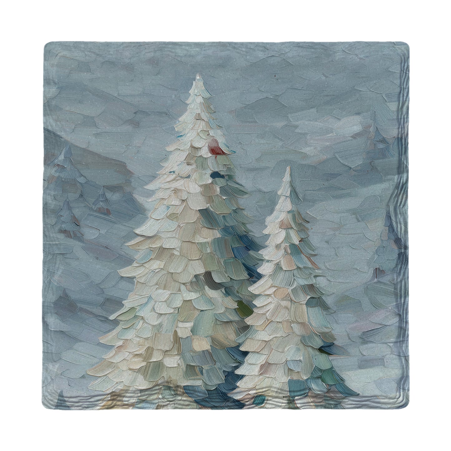 Wintry Tall Pines | Ceramic Drink Coaster