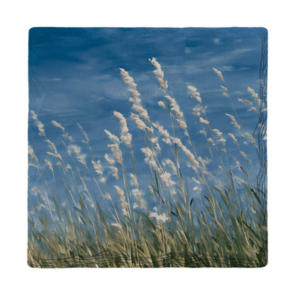 Grasses In The Wind absorbent ceramic drink coaster