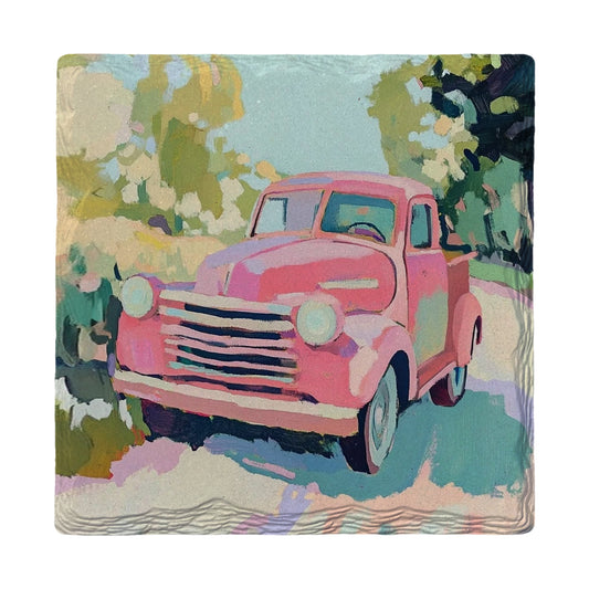 Old Pickup Truck | Ceramic Drink Coaster