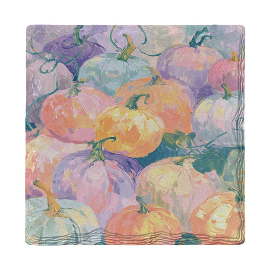 Pastel Pumpkin Patch | Ceramic Drink Coaster